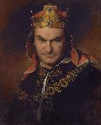 Friedrich von Amerling Bogumil Dawison as Richard III oil